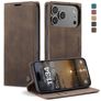 CaseMe 013 iPhone 17 Pro Hoesje Bookcase Portemonnee - Coffee