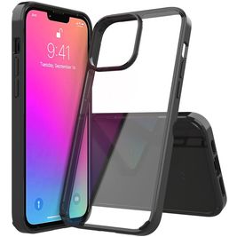 Mobigear Crystal iPhone 13 Pro Max Hoesje Hardcase Backcover - Zwart