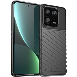 Mobigear Groove Xiaomi 13 Pro Hoesje Flexibel TPU Backcover - Zwart