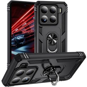 Mobigear Armor ring Xiaomi 15 Hoesje Hardcase Backcover Shockproof met Ringhouder - Zwart