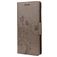 Mobigear Flowers Samsung Galaxy A23 Hoesje Bookcase Portemonnee - Grijs