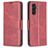 Mobigear Excellent Samsung Galaxy S25 FE Hoesje Bookcase Portemonnee - Rood