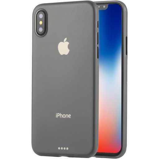 Mobigear Ultra Slim iPhone XS Hoesje Hardcase Extra Dun Backcover - Grijs