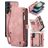 Caseme 008 Samsung Galaxy S23 FE Hoesje Uitneembare 2in1 Bookcase Portemonnee - Roze