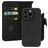 Mobiparts iPhone 15 Pro MagSafe Hoesje Echt Leer Uitneembare 2in1 Bookcase Portemonnee - Zwart