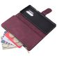 Mobigear Zipper OnePlus 8 Pro Hoesje Bookcase Portemonnee - Rood