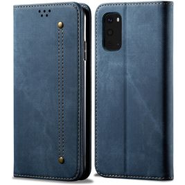 Mobigear Denim Slim Samsung Galaxy S20 Plus Hoesje Bookcase Portemonnee - Blauw