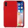 Mobigear Rubber Touch iPhone XS Siliconen Hoesje Backcover - Rood