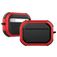 Mobigear Slim Armor Apple AirPods Pro 2 Shockproof Hardcase Hoesje - Zwart / Rood