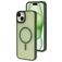 Mobiparts Hardcover iPhone 15 Plus MagSafe Hoesje Hardcase Backcover - Satin Green