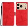 Mobigear Stitch iPhone 17 Pro Hoesje Bookcase Portemonnee - Rood