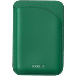 Nudient Magnetic Leren Pasjeshouder - 3 Pasjes - MagSafe Compatible - Emerald Green
