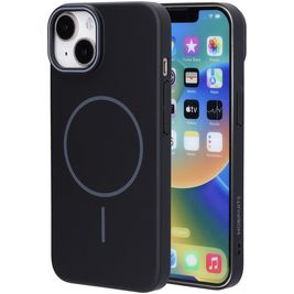 Mobiparts Slim Line iPhone 14 MagSafe Hoesje Hardcase Backcover - Onyx Black