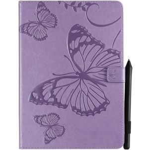 Mobigear Butterfly iPad 8 (2020) Hoes Bookcase + Stylus Houder - Paars