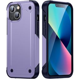 Mobigear Slim Armor iPhone 14 Plus Hoesje Hardcase Backcover Shockproof - Paars