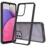 Mobigear Crystal Samsung Galaxy A33 Hoesje Hardcase Backcover - Transparant / Zwart