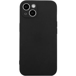 Mobigear Colors iPhone 15 Hoesje Flexibel TPU Backcover - Zwart