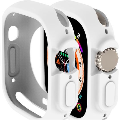Mobigear Colors Apple Watch Ultra - 49 mm Hardcase Hoesje - Wit