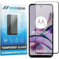 Mobigear Premium Motorola Moto G13 Glazen Screenprotector - Case Friendly - Zwart