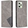 Mobigear Rhombus Slim Realme C35 Hoesje Bookcase - Grijs