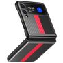 Mobigear Racing Samsung Galaxy Z Flip 3 Hoesje Hardcase Backcover - Zwart / Rood
