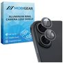 Mobigear Single iPhone 16 Plus Glazen Camera Lens Protector - Case Friendly - Zwart