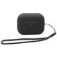Mobigear Lanyard Apple AirPods Pro 2 Hoesje Flexibel Siliconen - Zwart