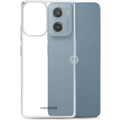 Mobilize Gelly Case Doorzichtig Motorola Moto E15 Hoesje Flexibel TPU Backcover - Transparant