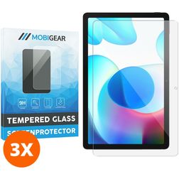 Mobigear Realme Pad 10.4 (2021) Glazen Screenprotector - Case Friendly (3-Pack)