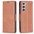 Mobigear Excellent Samsung Galaxy S24 Hoesje Bookcase Portemonnee - Bruin
