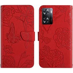 Mobigear Butterfly Realme Narzo 50 5G Hoesje Bookcase Portemonnee - Rood