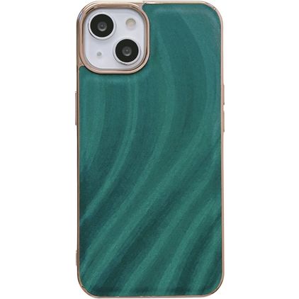 Mobigear Wavy iPhone 14 Plus Hoesje Hardcase Backcover - Groen