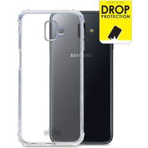 My Style Protective Flex Doorzichtig Samsung Galaxy J6 Plus Hoesje Flexibel TPU Backcover Shockproof - Transparant
