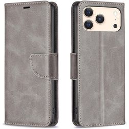 Mobigear Excellent iPhone 18 Pro Hoesje Bookcase Portemonnee - Grijs
