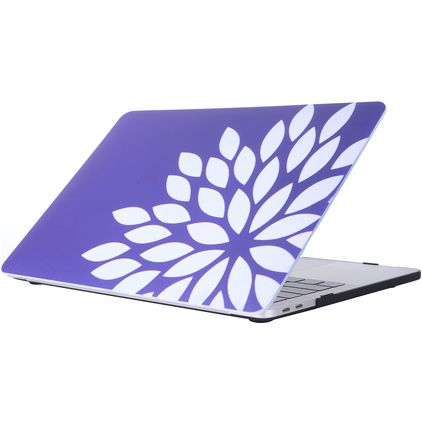 Mobigear Flowers MacBook Pro 15 Inch (2016-2019) Hoes Hardshell Laptopcover MacBook Case - Model 58 - Model A1707 / A1990
