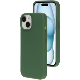 Mobiparts iPhone 15 Siliconen Hoesje Backcover - Forest Green Mobiparts iPhone 15 Siliconen Hoesje Backcover - Forest Green