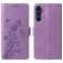 Mobigear Flowers Samsung Galaxy A16 Hoesje Bookcase Portemonnee - Paars