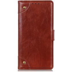 Mobigear Ranch LG K61 Hoesje Bookcase Portemonnee - Bruin