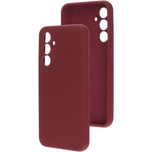 Mobiparts Samsung Galaxy A54 Siliconen Hoesje Backcover - Plum Red