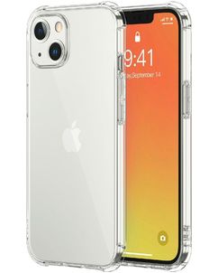 Mobigear Cushion Doorzichtig iPhone 13 Hoesje Flexibel TPU Backcover Shockproof - Transparant