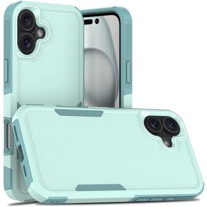 Mobigear Heavy Armor iPhone 16 Plus Hoesje Hardcase Backcover Shockproof - Groen
