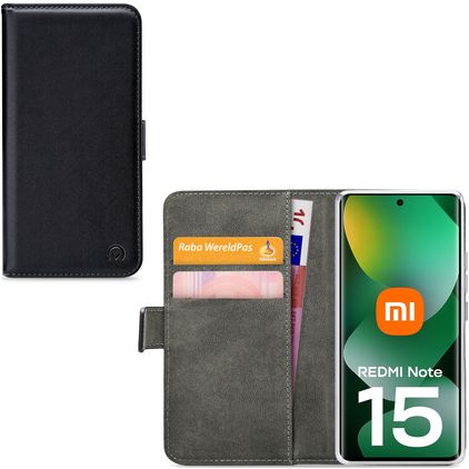 Mobilize Classic Gelly Xiaomi Redmi Note 17 Hoesje Bookcase Portemonnee - Zwart