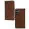 Mobilize Wallet Samsung Galaxy A15 Hoesje Echt Leer Bookcase Portemonnee - Bruin