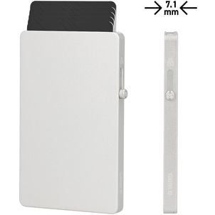 Valenta Cardprotector Aluminium Pasjeshouder - 5 Pasjes - MagSafe Compatible - Zilver