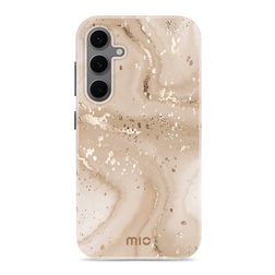 MIO Samsung Galaxy S24 FE MagSafe Hoesje Hardcase Backcover - Gold Marble