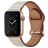 Mobigear Venezia Leren Apple Watch Bandje Gespsluiting - 49/46/45/44 mm - Beige