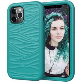 Mobigear Wave iPhone 12 Pro Max Hoesje Hardcase Backcover Shockproof - Turquoise