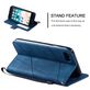 Mobigear Rhombus iPhone 7 Hoesje Bookcase Portemonnee - Blauw