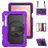 Mobigear SureGrip XGuard Samsung Galaxy Tab S11 Hoes Hard Kunststof,Siliconen Backcover + Stylus Houder + Schouderband + Standaard - Paars