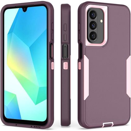 Mobigear Rugged Samsung Galaxy A16 Hoesje Hardcase Backcover Shockproof - Roze / Paars